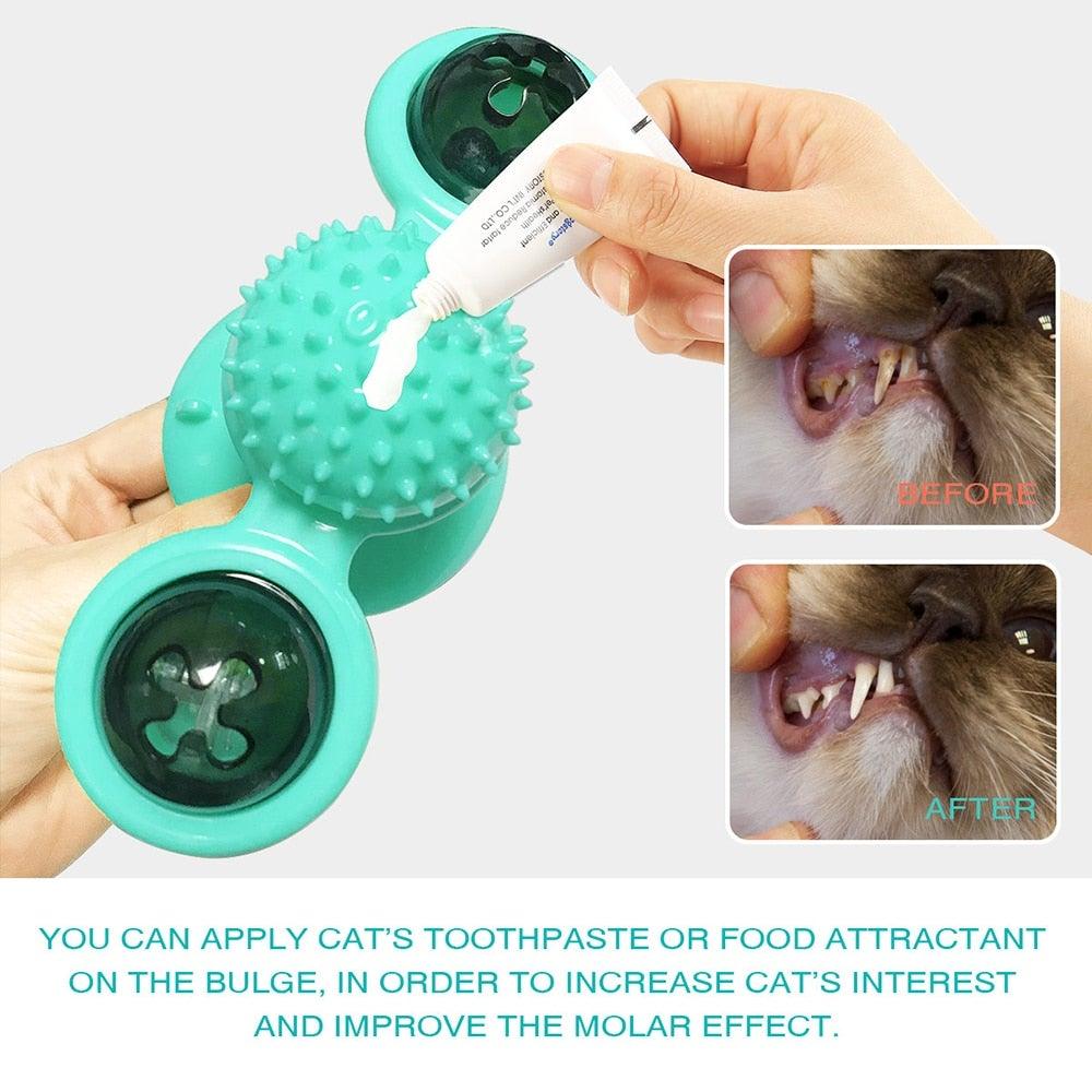 Rotatable Cat Toys With Catnip
