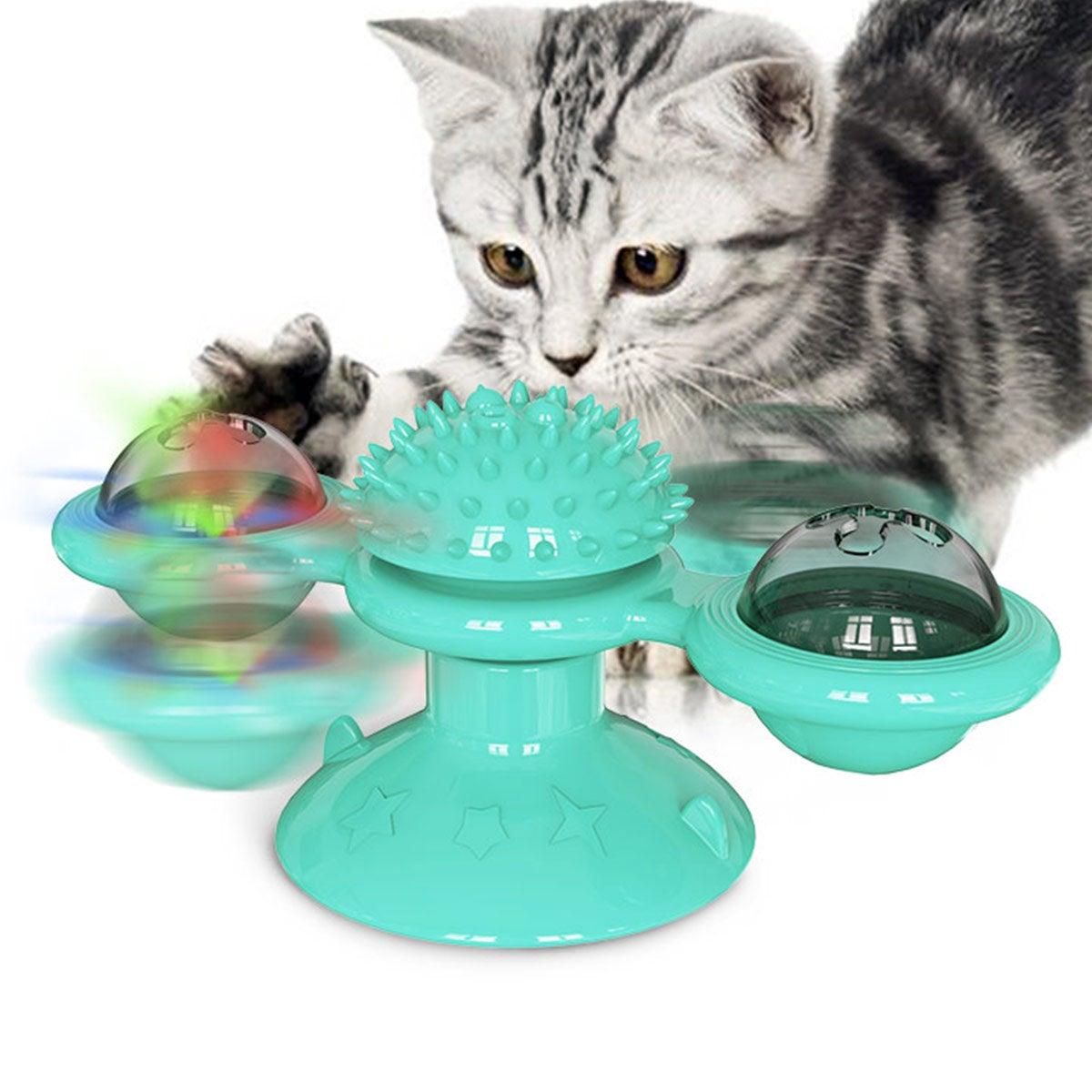 Rotatable Cat Toys With Catnip