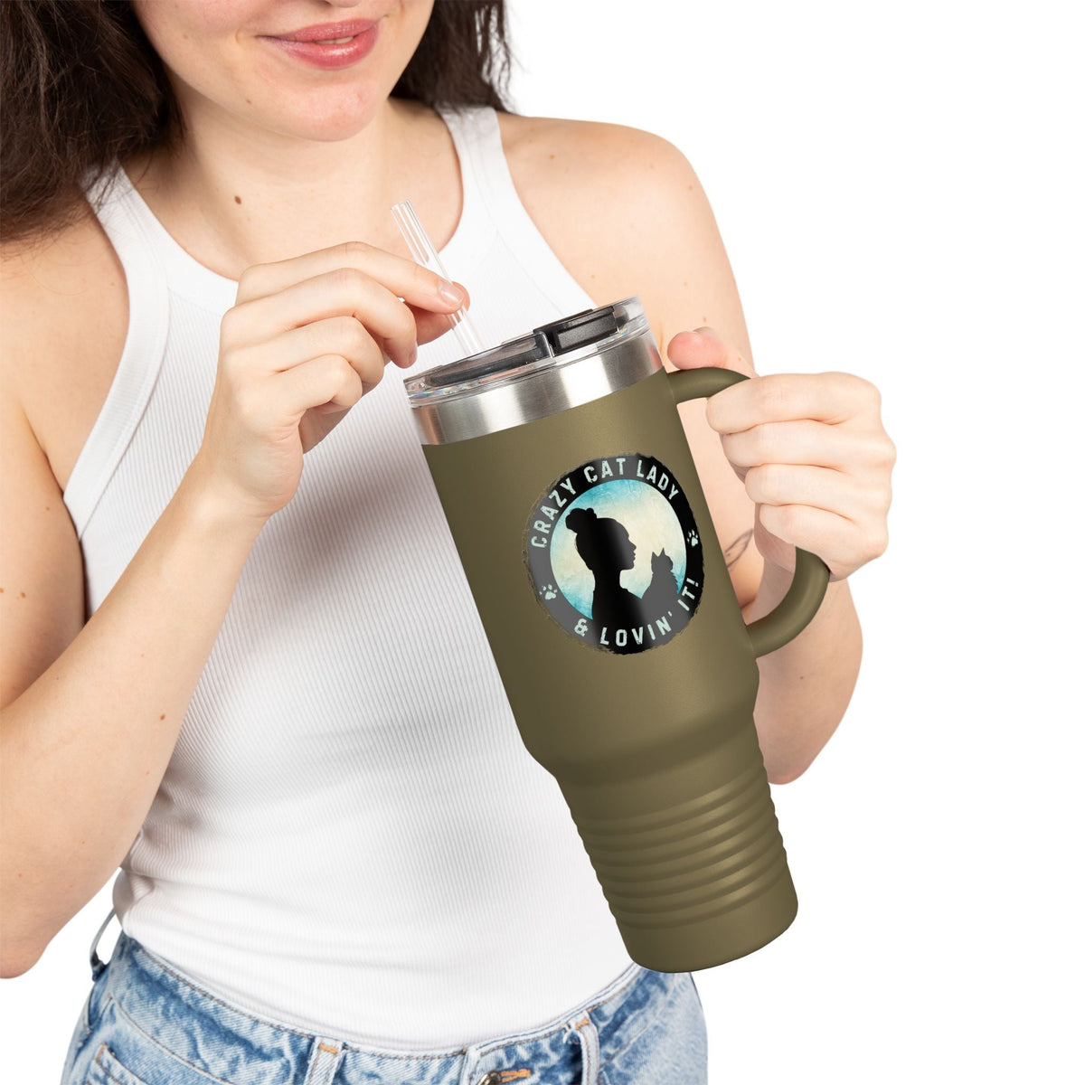Travel Mug - 40oz -  Cat Lovers