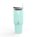 Cursive Tail Cat Lady Travel Mug