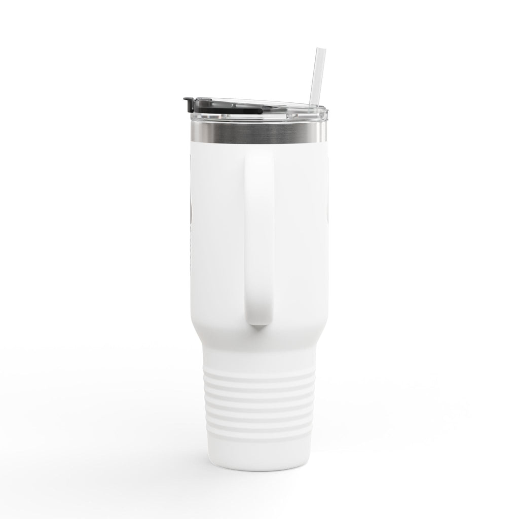 Cursive Tail Cat Lady Travel Mug
