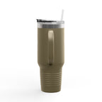 Cursive Tail Cat Lady Travel Mug