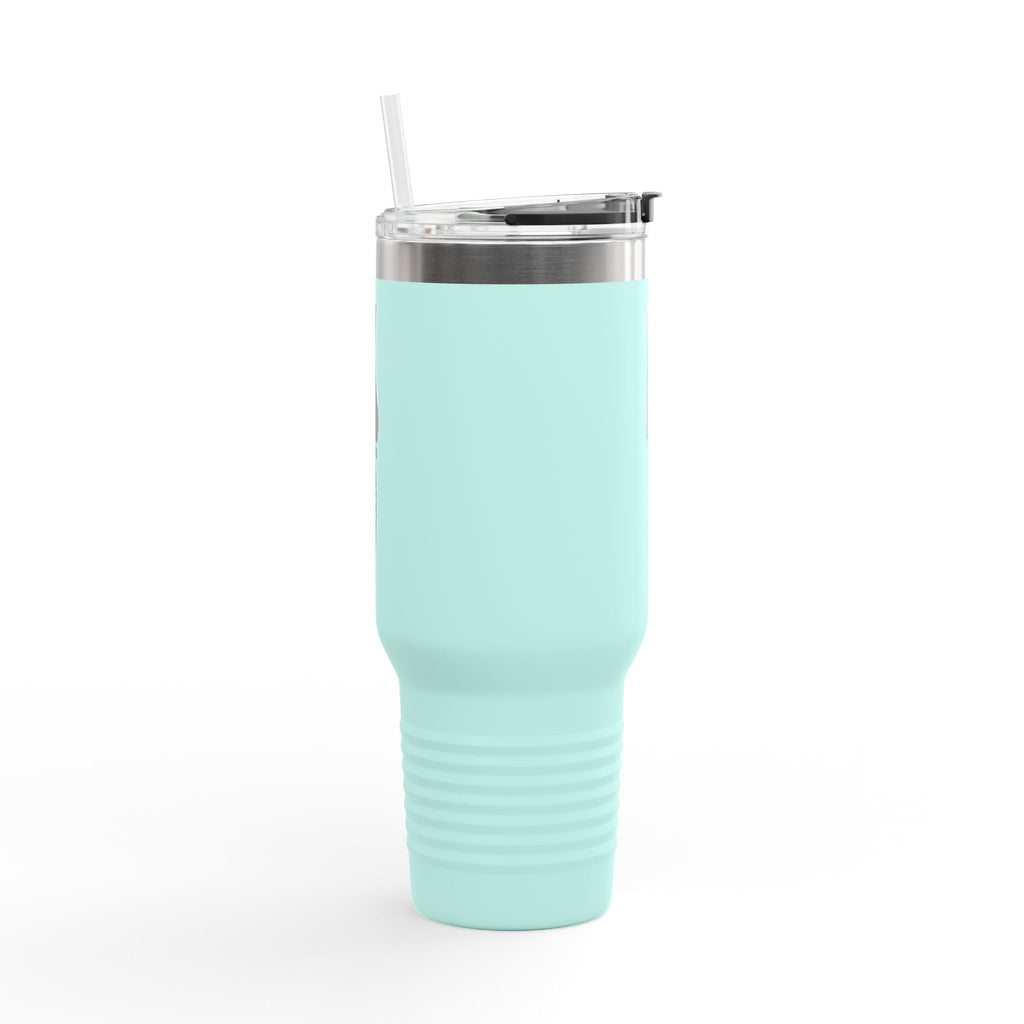 Cursive Tail Cat Lady Travel Mug