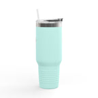 Cursive Tail Cat Lady Travel Mug