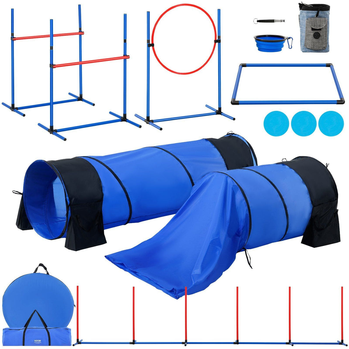 Dog Agility Training Equipment 7 PCS Set