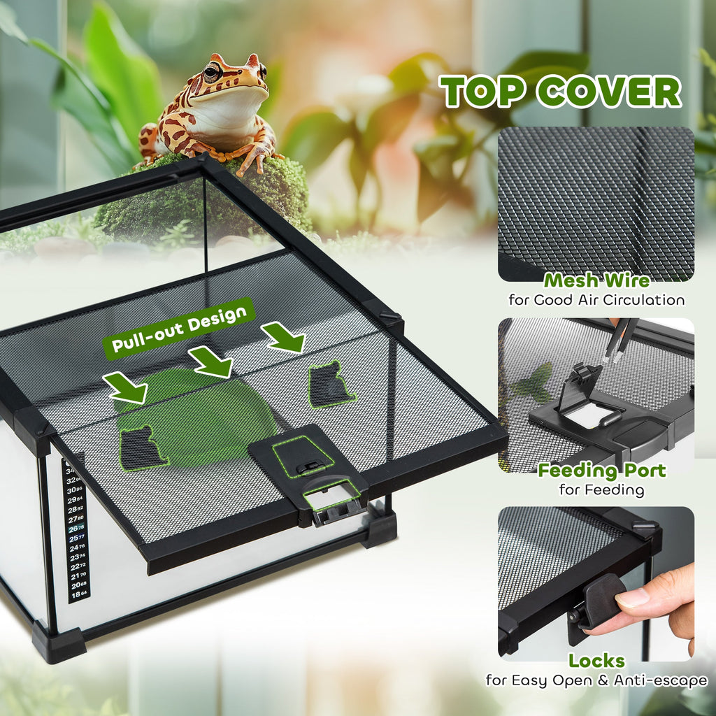 Small Reptile and Amphibian Top Opening Enclosure