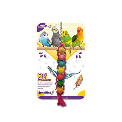 Beaded Bird Toy for Mental Stimulation and Play