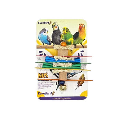 Bird Toy with Wood and Felt Textures