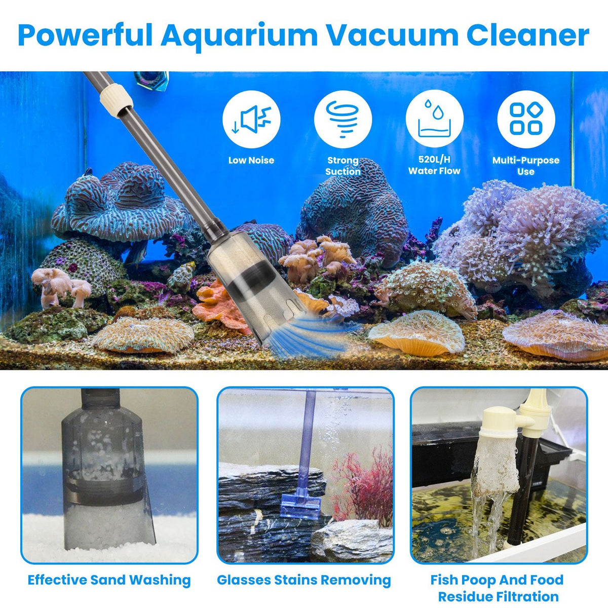 Multifunctional Electric Aquarium Cleaner Kit