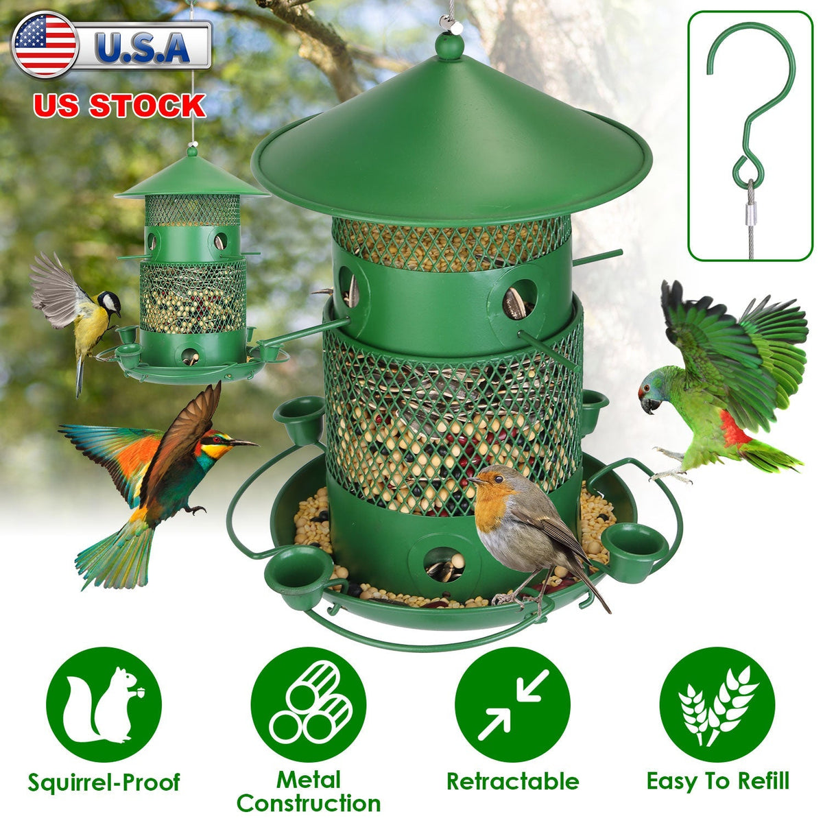 Outdoor Hanging Bird Feeder