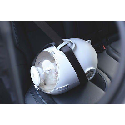 White Submarine Pet Carrier Ventilated Travel Bag