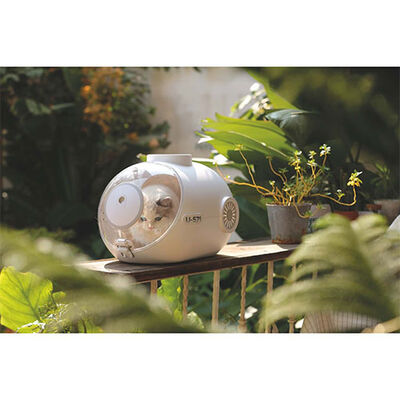 White Submarine Pet Carrier Ventilated Travel Bag