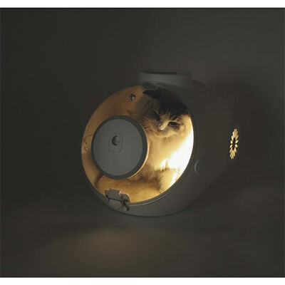 White Submarine Pet Carrier Ventilated Travel Bag