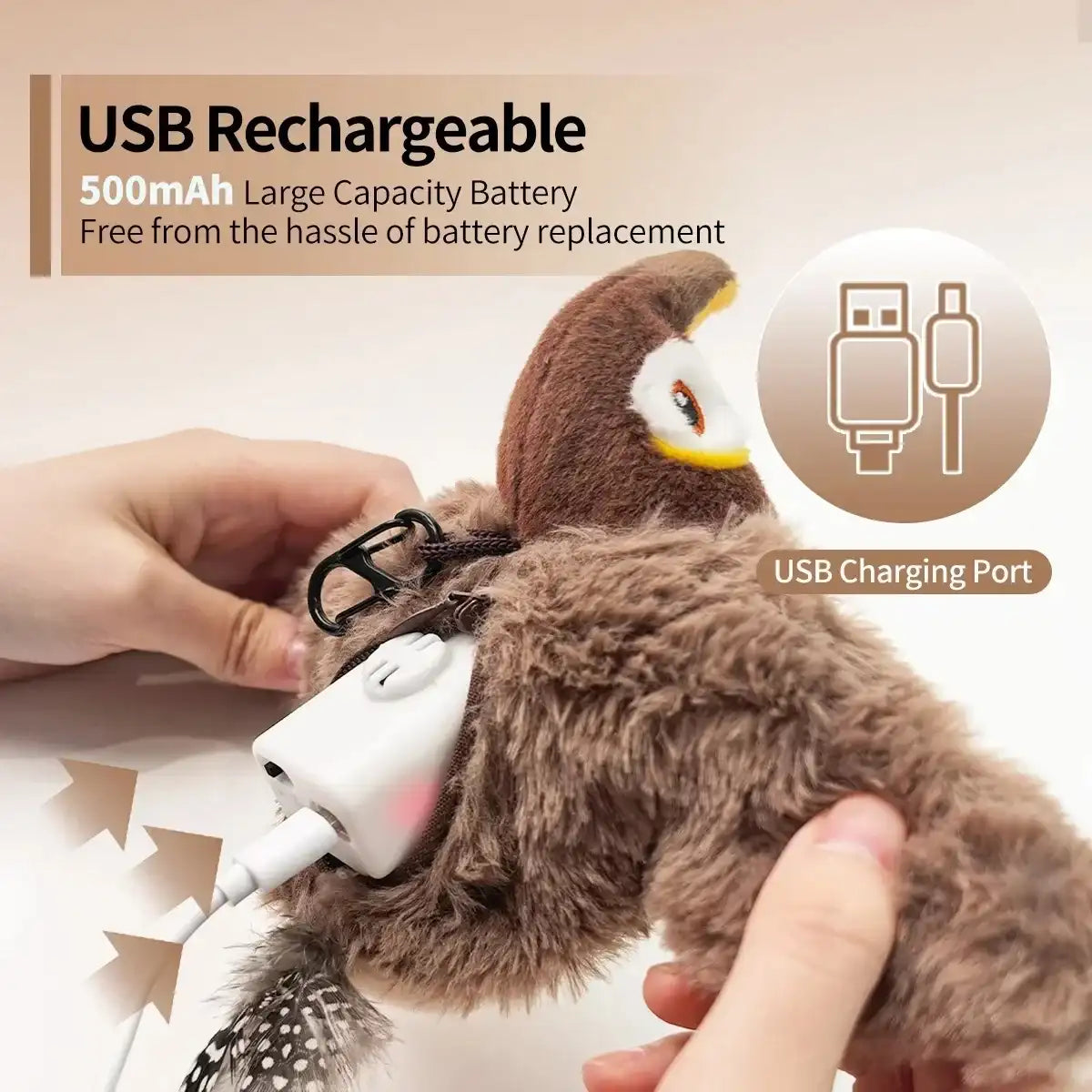 Flapping Bird Cat Toy