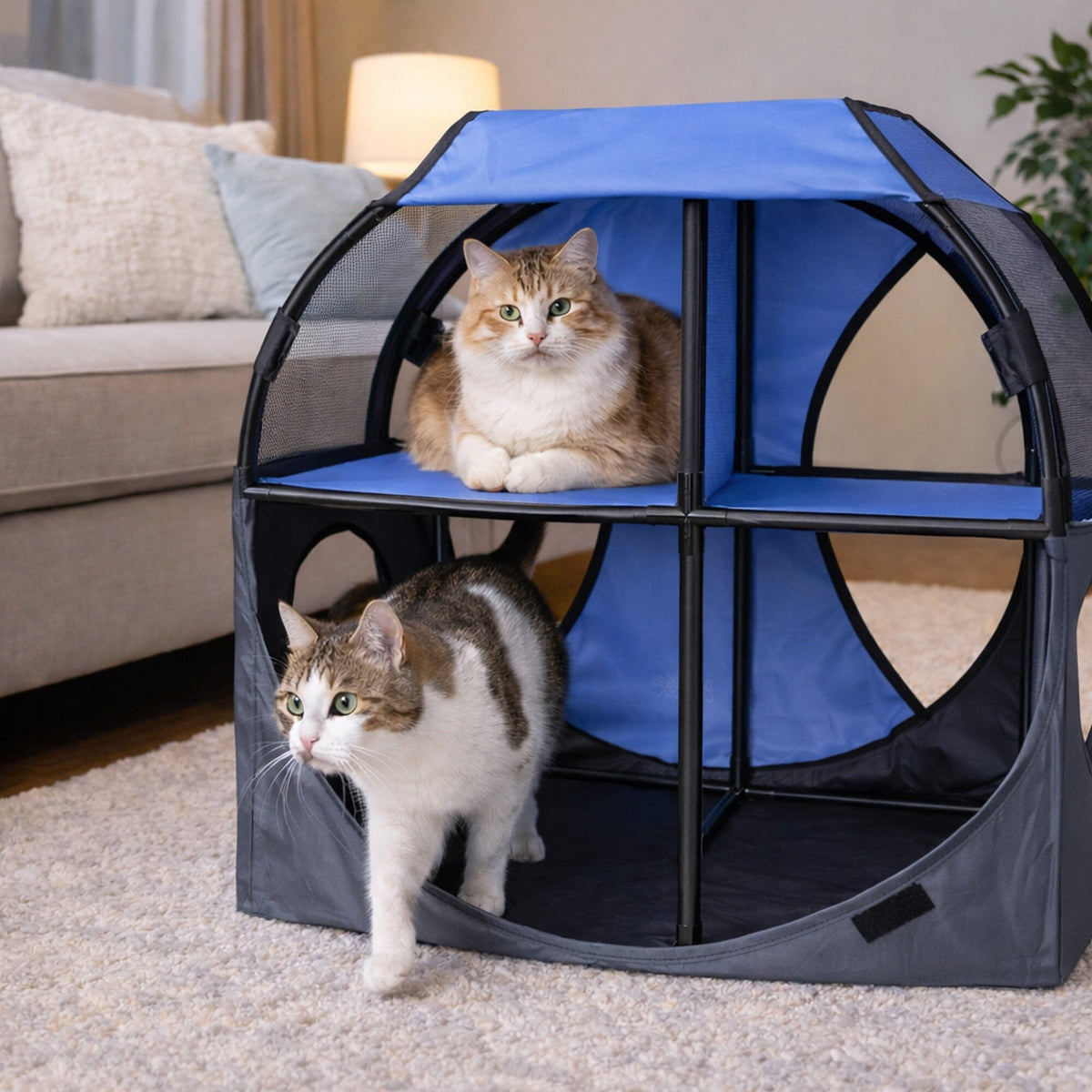 Travel Interactive Kitty Cat Tree Maze Hous