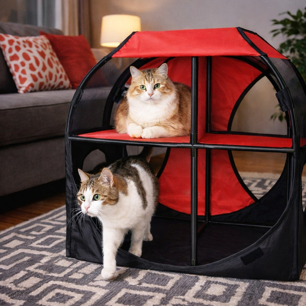Travel Interactive Kitty Cat Tree Maze Hous