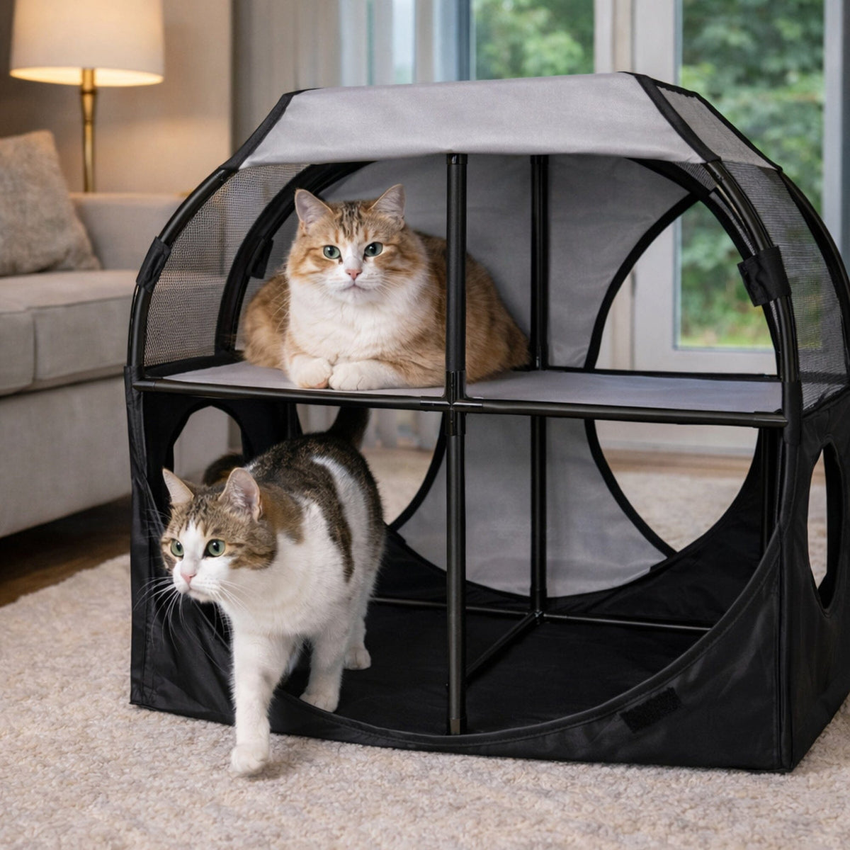 Travel Interactive Kitty Cat Tree Maze Hous