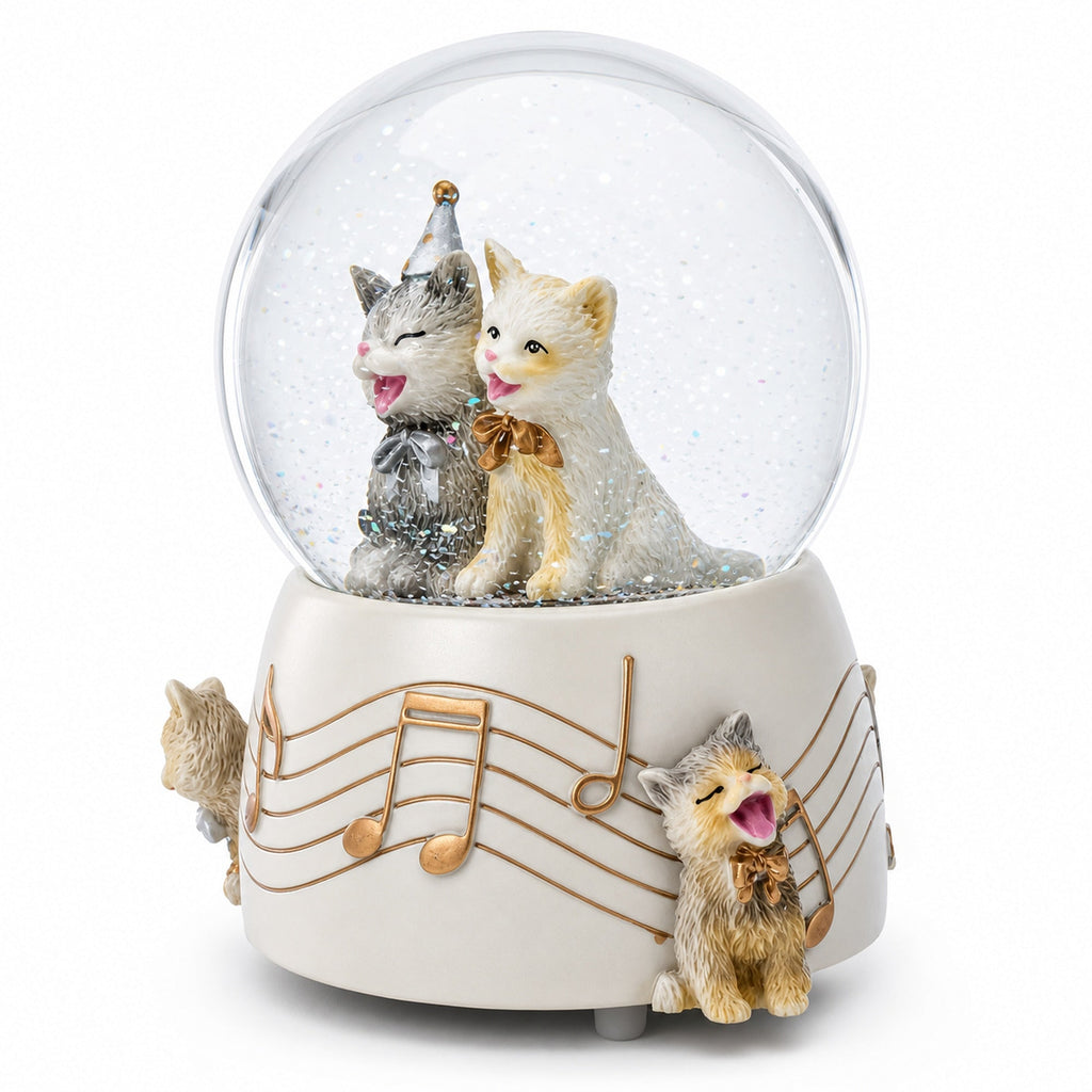 Cats Musical Water Snow Globe